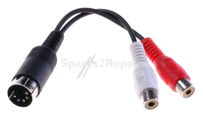 Com Phono Socket/din-plug Audio - 5p Din Plug - 2xrca Socket 0,2m Adaptor