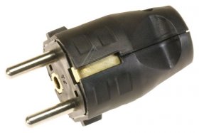 Bachmann Plug - 910 100 Shuko Plug - Black