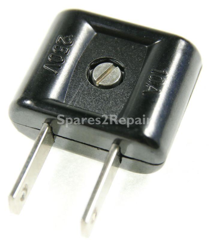 Bachmann Plug - Schutzkontaktmontagestecker , 2polig, Schwarz Usa