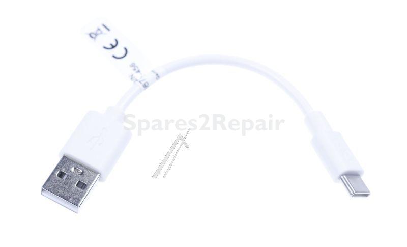 Usb-connector - Usb-c Charging And Synchronizing Cable 3a, White, 0.1m