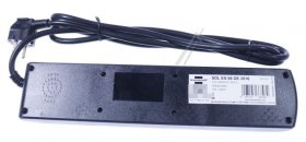Brennenstuhl 6 Way Socket Outlet Switch - Steckdosenleite Einzeln Schaltbar 6-fach, 2m, H05vv-f 3g1,5, Schwarz