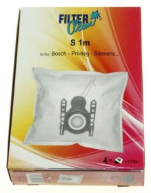 Filterclean Vacuum Cleaner Bags - S1m Fl0027-k Paper Dust Bag X 4+1 Filter