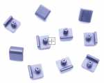 Rubber Foot - C00648017 488000648017 Hob Rubber Cast Iron Grid 3mm 10 [Whirlpool Indesit]