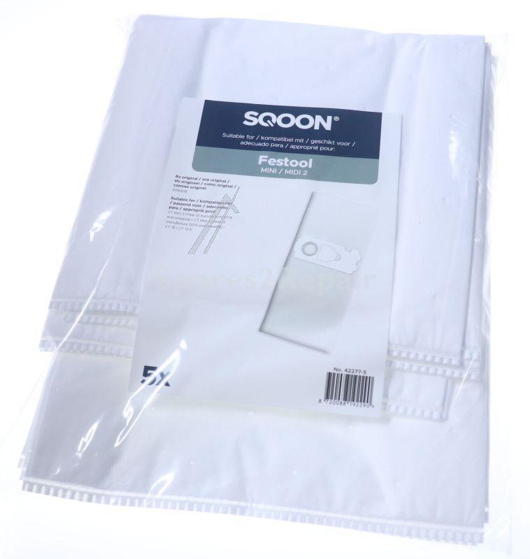 Sqoon Vacuum Cleaner Bags - Vacuum Cleaner Bag 5 Pieces Alternative For Festool Mini-midi 2