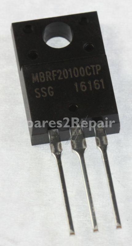 Multicomp Diode - 100v-2x10a Mbrf20100ct Schottky Diode Double Cc To-220fp