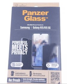 Panzerglass Display Protective Film - P7349 Panzerglass Privacy Screen Protector Samsung Galaxy A15 | A15 5g | Ultra-wide Fit W Easyaligner