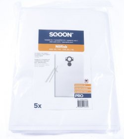 Sqoon Vacuum Cleaner Bags - Vacuum Cleaner Bag 5 Pieces Alternative For Nilfisk 107419593 Attix 33-44 - Vhs 40-42 Pro