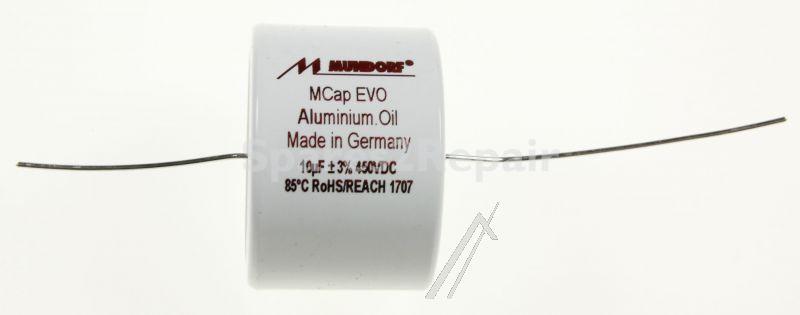 Mundorf Foil Capacitor - 10uf-450v Audio Filmcap Axial 85° 40x27mm
