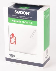 Sqoon Vacuum Cleaner Bags - Vacuum Cleaner Bag 10 Pieces Alternative For Numatic Nvm 1ch Henry-james In Box