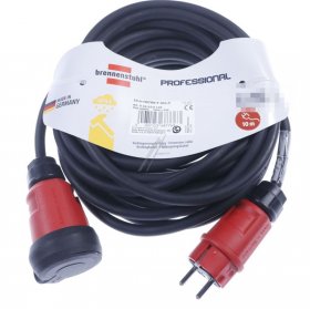 Brennenstuhl Power Supply Cable - Professional 9161100110 Verlangerungskabel 10m Ip44 - Outdoor-verlangerungskabel Fur Den Baustelleneinsatz Und Standigen Einsatz Im Freien