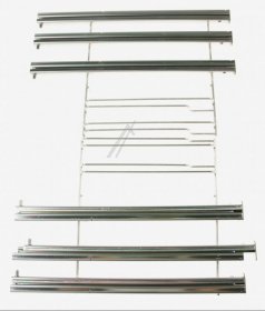 Telescopic Slideout Oven Grills - Hz638370 00577329 Full Extension Rails 3-fold - 3 Level Telescopic Shelf Rails [Bosch Siemens]