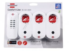 Brennenstuhl Rc Radio Power Outlet - Rcce13001 Comfort Remote Control Set