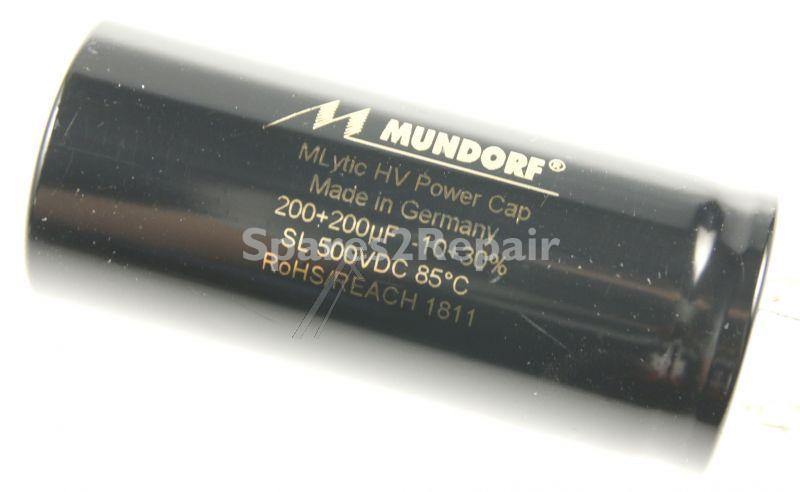 Mundorf Radial Electrolytic 85 Degrees - 200+200uf-500v Audio High-volt.-elcap Radial 85° 35x80mm