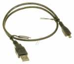 Compatible Typ a plug-typ b plug Usb 2.0 - Usb Lead - Usb-a Plug - Usb-b-micro-plug 0 5m -bk