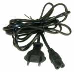 Compatible Eurocable With Double Sockets - 2-pin Power Lead - 2 5m (2x0 75mm²)