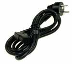 Compatible Cold Mains Plug And Lead - Power Cord Cold Angled 2 0m Black