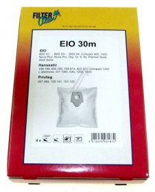 Filterclean Vacuum Cleaner Bags - Eio30m Fl1019-k Non Woven Bags X 4 + 2 Filters