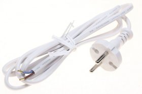 Mains Power Lead - Kw710195 Power Cable Set White Eu Plug [Delonghi]
