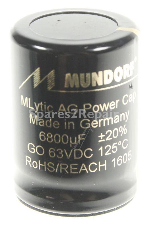 Mundorf 63v Radial Electrolytic 125 De - 6800uf-63v Mlgo63-6800 Audio Elcap Radial 125° 30x40mm Snap-in