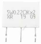 Sound United Wirewound Resistor - 5w0 22rkx2 943129501170s Wirewound Resistor 5w 0 22 Ohm X2