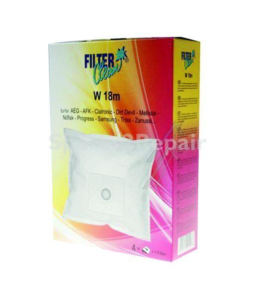 Filterclean Vacuum Cleaner Bags - W18m Fl0041-k Micromax Dust Bags 4+1