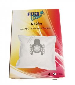Filterclean Vacuum Cleaner Bags - A126m Fl0004-k Non Woven Dust Bags X 4 + 1 Filter