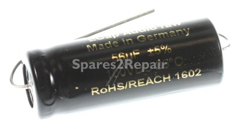 Mundorf 100v Axial Electrolytic 85 Deg - 56uf-100v Audio Elcap Axial 85° 14x38mm Bipolar Raw