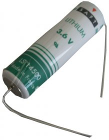 Saft Battery - 3,6v Lithium Battery 1-2a With Axial Leads