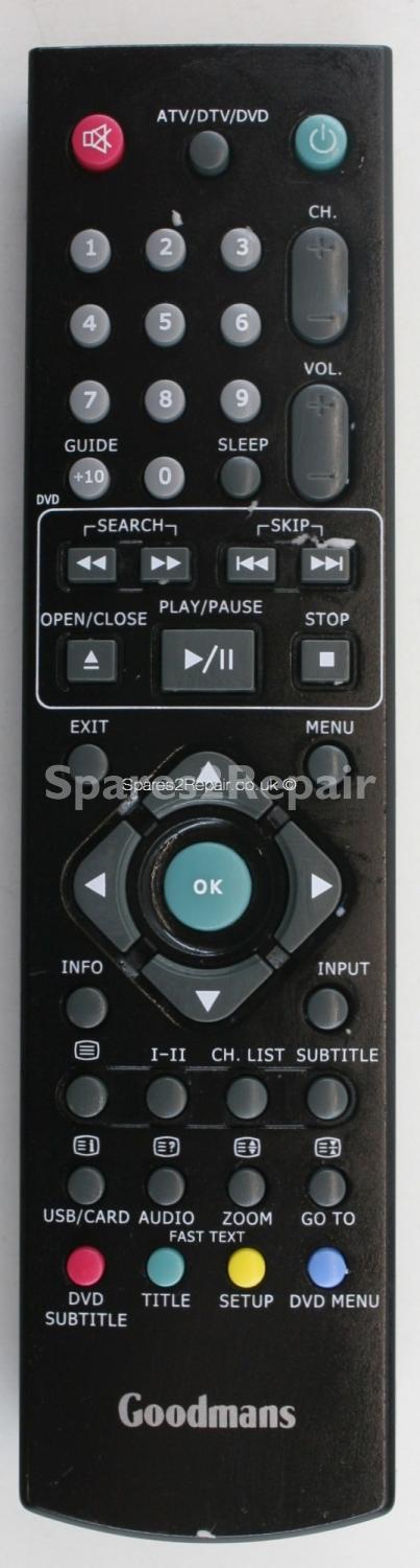 Goodmans GTVL15W17HDVF Remote Control (Original)