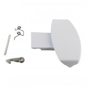 Compatible for Hotpoint BHWD, BHWM; Indesit IWD, IWM; Scholtes SL70PWMAIUK, SL75PWDAIUK White Door Handle Kit