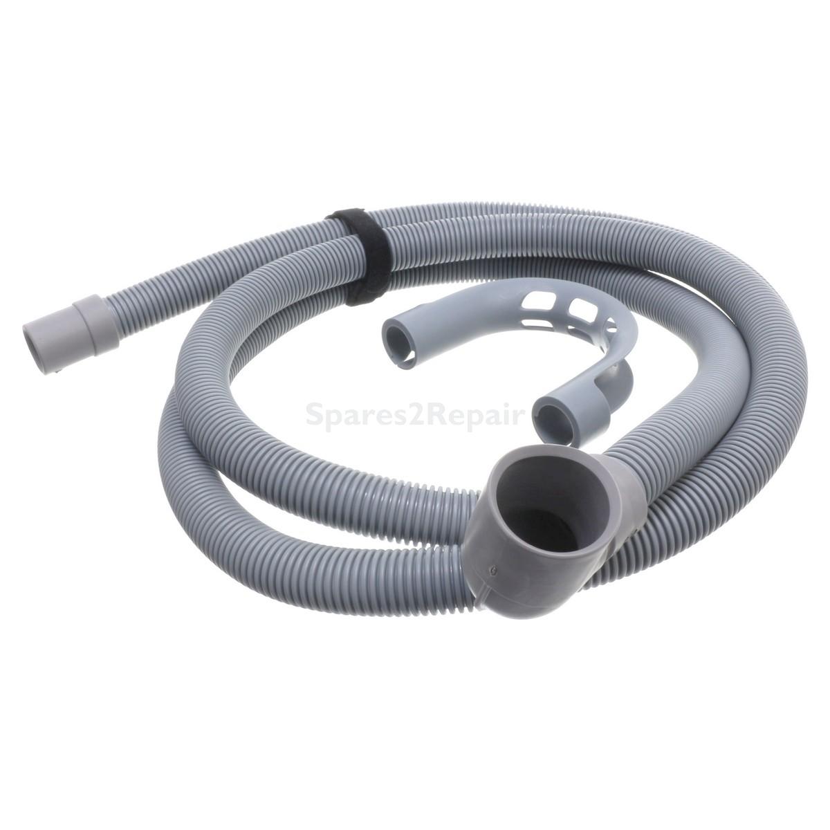 Universal Drain Outlet Hose & Hook (2m Length, 20mm & 30mm Bent End Fitting)