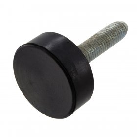 Universal Appliance 8mm Thread Rubber Castor Levelling Foot (Pack of 1)